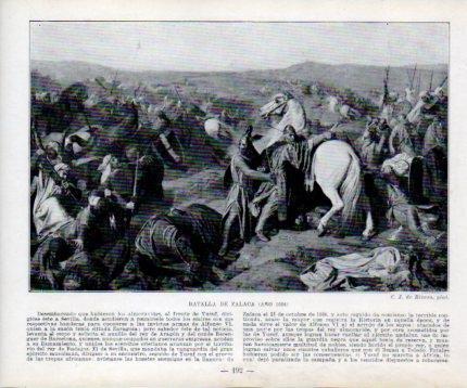 LAMINA V39014: Batalla de Zalaca por C.J. de Rivera