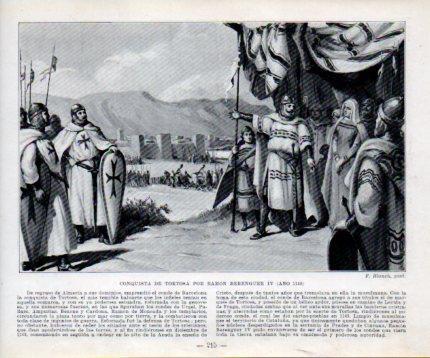 LAMINA V39025: Conquista de Tortosa por Ramon Berenguer IV por F. Blanch