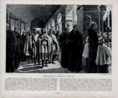 LAMINA V38996: Abdicacion de Alfonso IV por F. Blanch