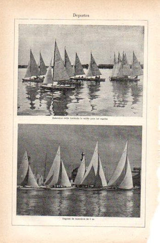 LAMINA V39262: Regatas de balandros