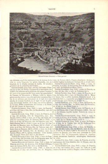 LAMINA V39280: Vista general de Sainte Enimie, Francia