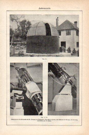 LAMINA V39261: Observatorio de Mr. Granger en Bramcote