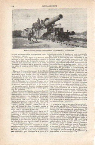 LAMINA V39240: Piezas de artilleria francesa transportada por tren