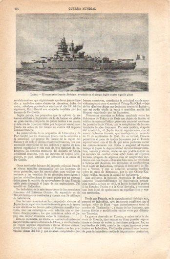 LAMINA V39245: Acorazado frances Richelieu averiado en playa de Dakar