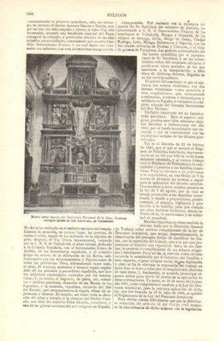 LAMINA V39255: Altar mayor Santuario Nacional de la Gran Promesa, Valladolid