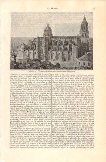 LAMINA V39288: Vista de la Catedral de Salamanca