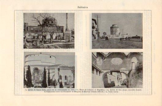 LAMINA V39315: Iglesias y Torre de Soliman en Salonica