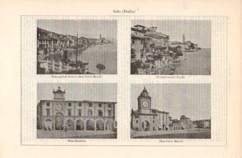 LAMINA V39317: Vistas de Salo, Italia
