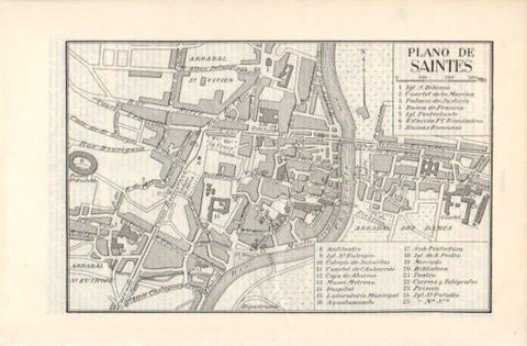 LAMINA V39320: Plano de Saintes