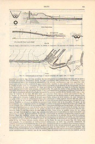 LAMINA V39336: Corte y planta de la presa de Tremp
