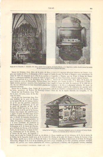 LAMINA V39291: Retablo y Sepulcro de la iglesia de Santa Maria en Salas de los Infantes