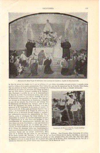 LAMINA V39292: Proclamacion de la Virgen de Aranzazu por Elias Salaverria
