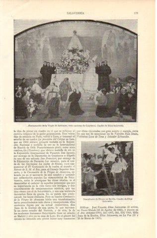 LAMINA V39292: Proclamacion de la Virgen de Aranzazu por Elias Salaverria