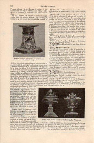 LAMINA V39296: Salero con esmaltes de Limoges 