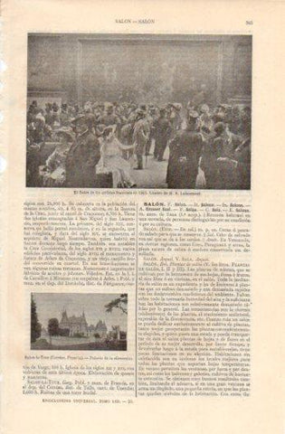 LAMINA V39309: El Salon de los artistas franceses por H.A. Laissement