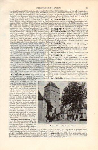 LAMINA V39300: Iglesia de San Vicente en Salies de Bearn