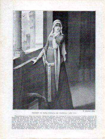 LAMINA V39159: Prision de Doña Urraca de Castilla en 1111 por T. Argemi