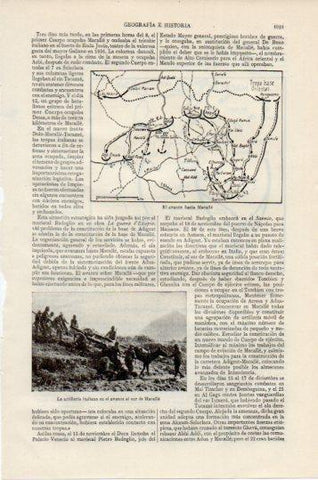 LAMINA V39178: Artilleria italiana en Macalle