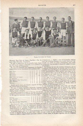LAMINA V39218: Equipode hockey del Tarrasa