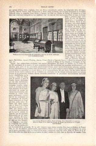 LAMINA V39210: Exposicion de objetos de Verdi en la Academia de Italia