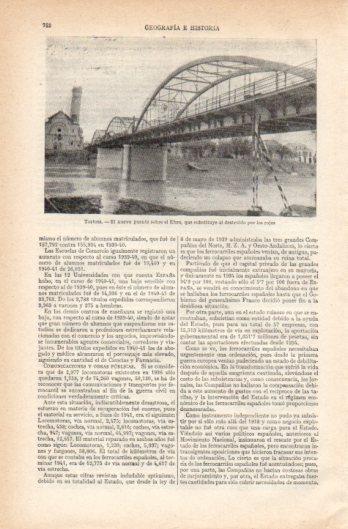 LAMINA V39221: Puente sobre el Ebro en Tortosa