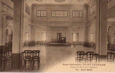 POSTAL PV09885: Gran Salon del Gran Balneario Vichy Catalan, Caldas de Malavella
