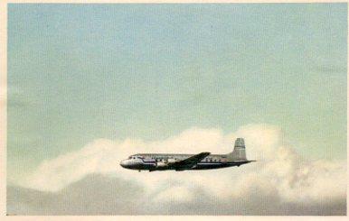 POSTAL PV09895: Four-engined SAS aircraft, Douglas DC-6 with 48 seats