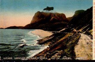 POSTAL PV09902: Avenida Niemeyer, Praia da Gavea Rio de Janeiro