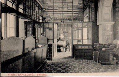 POSTAL PV09878: Ateneu Barcelones, Biblioteca