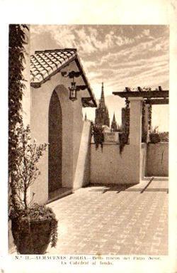 POSTAL PV09848: Almacenes Jorba en  Barcelona Patio