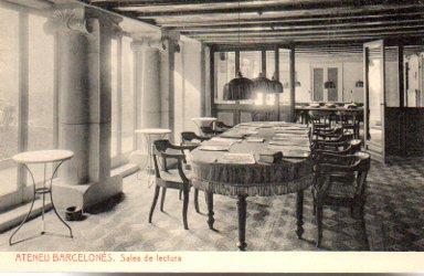 POSTAL PV09856: Ateneu Barcelones, sales de lectura