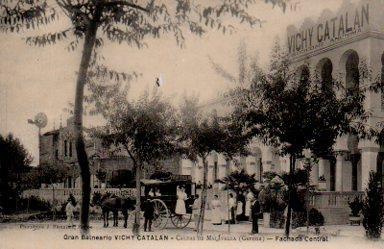 POSTAL PV09876: Gran Balneario Vichy Catalan en Caldas de Malavella, fachada central