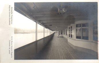 POSTAL PV09948: Cubierta de paseo del V. C. Reina Victoria Eugenia