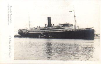 POSTAL PV09949:  V. C. Reina Victoria Eugenia transatlantico