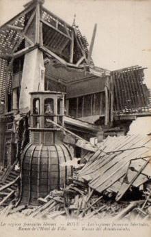 POSTAL PV09947: Ruinas del Ayuntamiento de Roye