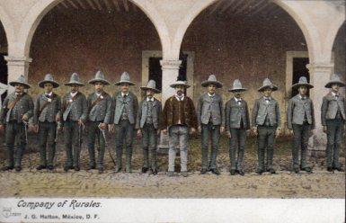 POSTAL PV09966: Company of Rurales, J. G. Hatton, Mexico