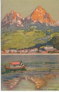 POSTAL PV09969: Mythen mit Brunnen