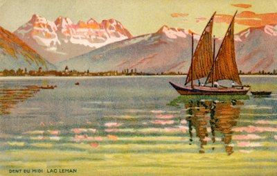 POSTAL PV09973: Dent du midi Lac Leman