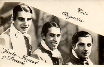 POSTAL PV09917: Yrusta Fugard y Demare, Trio Argentino