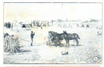 POSTAL PV09918: Acampamento das forças revolucionarias d'Avenida da Liberdale, Revoluçao 1910