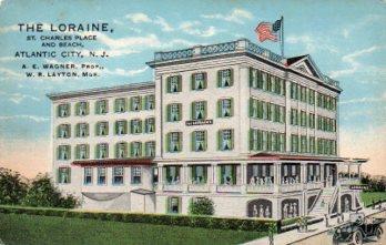 POSTAL PV09933: The Loraine, Atlantic City N. J.