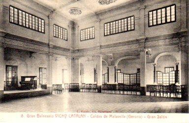 POSTAL PV09843: Gran Salon Gran Balneario Vichy Catalan, Caldas de Malavella