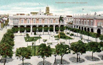 POSTAL PV09748: President Palace on square, La Habana