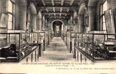 POSTAL PV09763: Galerie de Filature Conservatoire National des Arts Metiers, Paris
