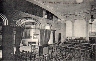 POSTAL PV09728: Orfeo Catala, sala d'assaigs
