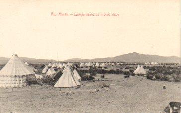 POSTAL PV09814: Campamento de moros ricos en Rio Martin