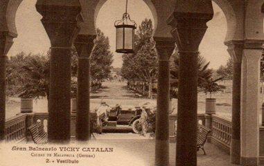 POSTAL PV09821: Vestibulo Gran Balneario Vichy Catalan, Caldas de Malavella