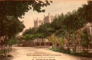 POSTAL PV09836: Entrada a los parques del Gran Balneario Vichy Catalan, Caldas de Malavella