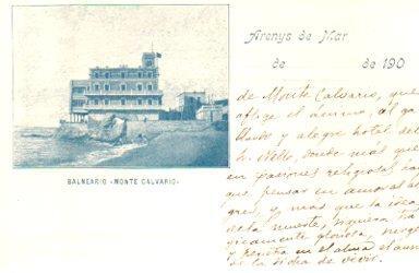 POSTAL PV09838: Balneario Monte Calvario, Arenys de Mar