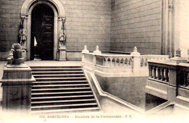 POSTAL PV09839: Universidad de Barcelona entrada